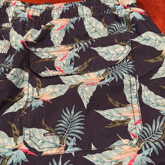 Slate & Stone Blue Floral Tropical Swim Trunks Size M - Picture 6 of 10